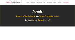 Desktop Screenshot of listingpresentationforagents.com